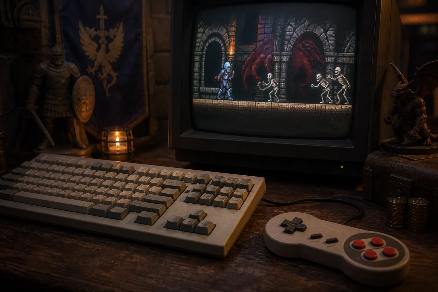 Retro games online play: keyboard and controller configuration